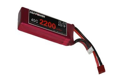 AGA 22.2V RC Lipo Battery 2200mAh 40C for Helicopter