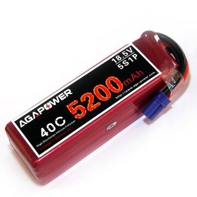 AGA RC battery 5200mah 40c 18.5V for helicopter