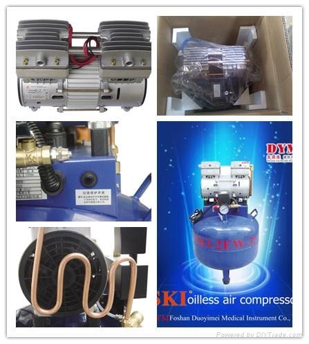 dental one for two silence oil-free air compressor 2