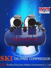 dental one for three silence oil-free air compressor