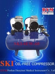 dental one for four silence oil-free air compressor 