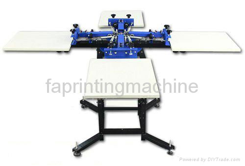 Manual Rotating Screen Printer -4 Colors 4 stations with double wheel FA-404 2