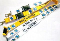 fashion custom heat-transfer printing lanyard