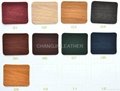 Color change synthetic leather