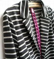 Ladies polyester stripes smart jacket 4