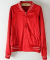 Ladies nylon sports baseball jacket