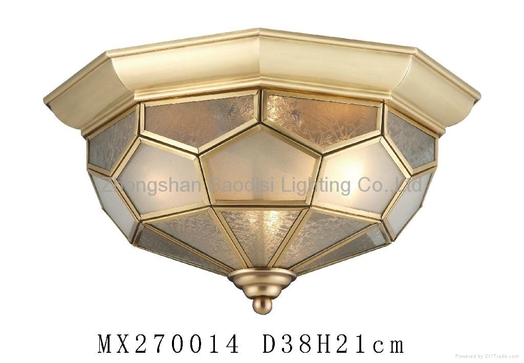 copper ceiling lamp 1