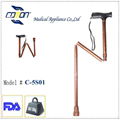 Soft handle foladable walking stick