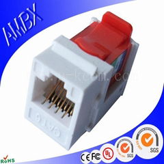 RJ45 8P8C 90度六类免打模块