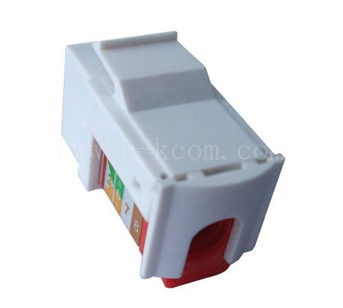 UTP RJ45 90 degree 8p8c cat6 keystone jack 2