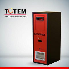 coin and bill exchange machine 