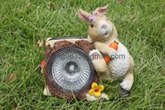 Rabbit solar garden light