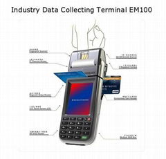 in-built printer PDA  with barcode and rfid reader 