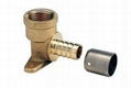 brass compression fitting with stainless