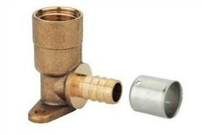 brass compression fitting with stainless steel sheet 2