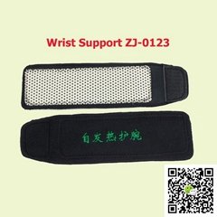 Black self heating wrist support