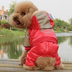 100% Polyester Winter Dark Rose Jumpsuit dog clothes