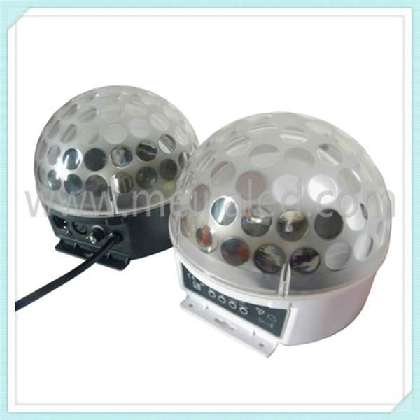  Disco DJ Stage Lighting LED Mini tri RGB Crystal Magic Ball Color Effect Light 2