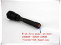 New cree xml t6  1300 lumen tactical flashlight 3