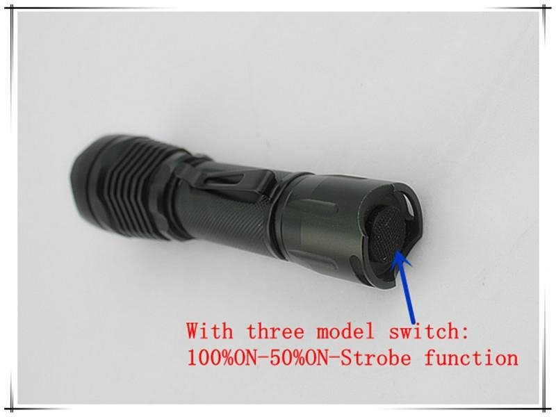 Small size  cree xml t6 lumen tactical flashlight 3