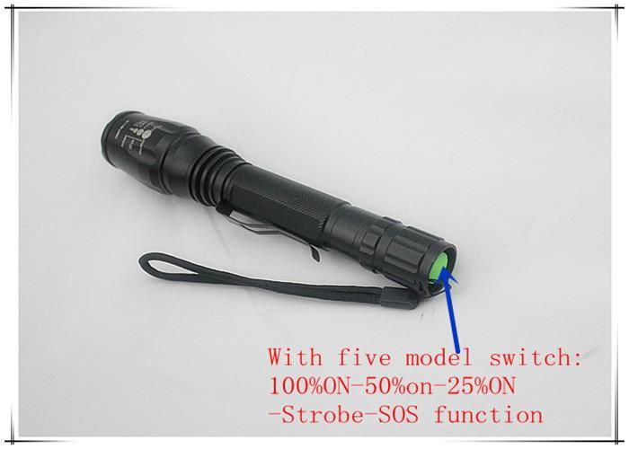 JIASHU 1300lm CREE XM-LT6 LED ZOOM Flashlight 2