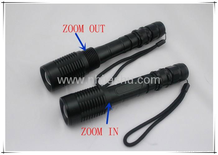 10w led aluminum cree led zoom flashlight 3