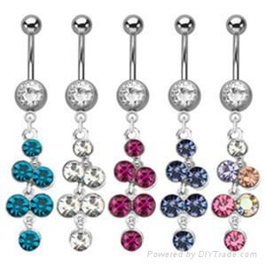 Wholesale dangle navel rings 2