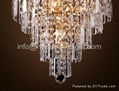 Luxury rust-proofing 60xH80cm Silver Chrome color  Crystal Pendantlight