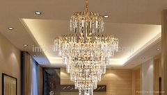 60xH80cm Silver Chrome color gilding Article Crystal Pendant Lights