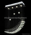 Free Shipping Stylish crystal Pendant Lights with 4 lights 1