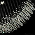 Moon Shape With Star 4 Lights Stylish Straight Ligament Crystal Chandelier 1