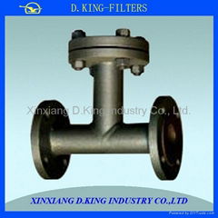 FTT-125 height 235mm T type rough water filter