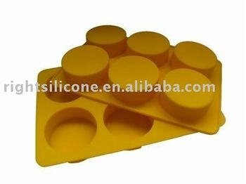 New round silicone soap molds hand made 
