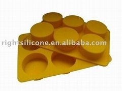 New round silicone soap molds hand made 