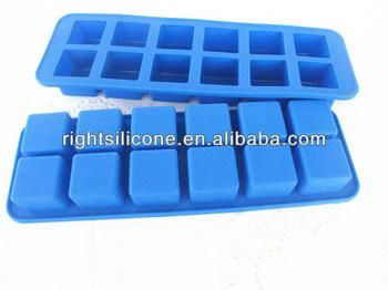  square shape silicone ice tray 