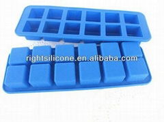  square shape silicone ice tray 