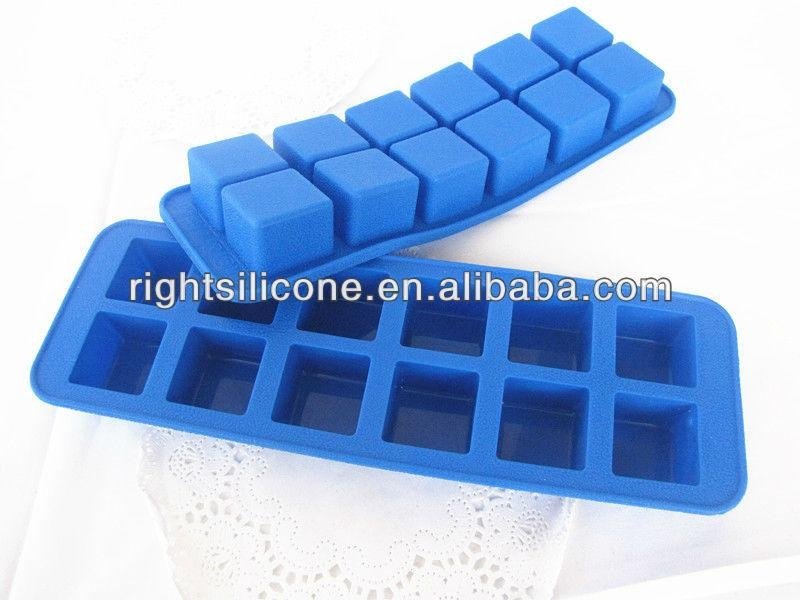  square shape silicone ice tray  4