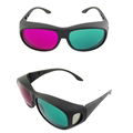 3D Glasses with Plastic Frame, Green and Blue 1