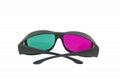 3D Glasses with Plastic Frame, Green and Blue 2
