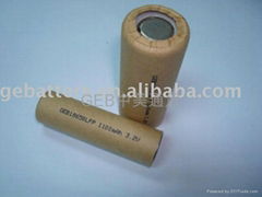 GEB 3.2V 1100mah 18650 Li-ion Battery