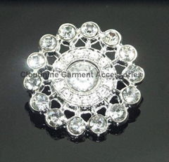 GRADE A RHINESTONE SUN FLOWER BUTTONS WEDDING BRIDAL JEWELRY GARMENT ACCESSORIES