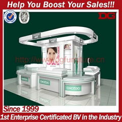 High end acrylic floor display rack for cosmetic