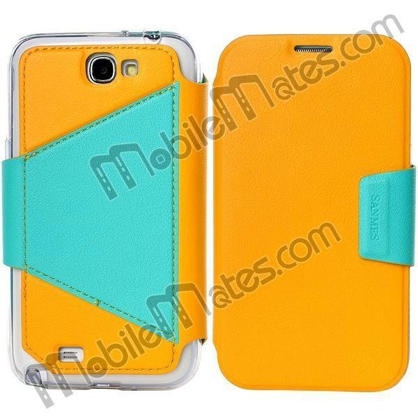 Magnetic Flip TPU+PU Leather Hybrid Case Cover for Samsung Galaxy Note 2 N7100 