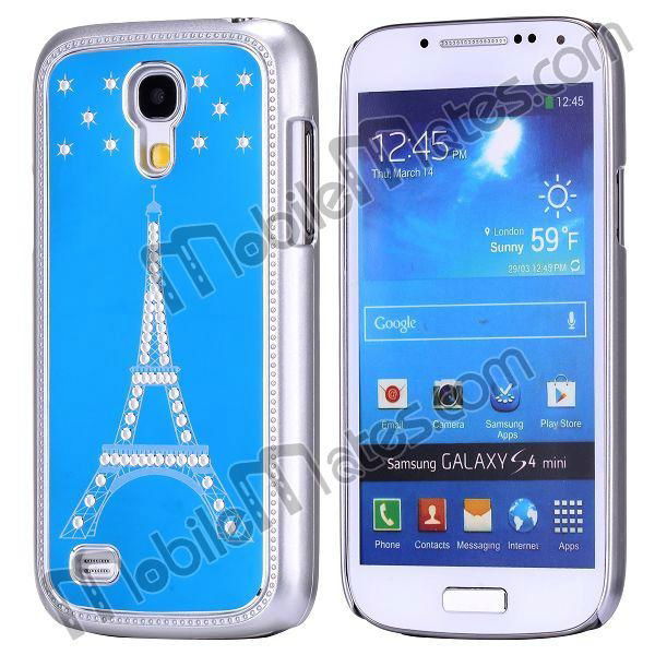 Diamond Eiffel Tower Aluminium Hard Cover Case for Samsung Galaxy S4 Mini i9190