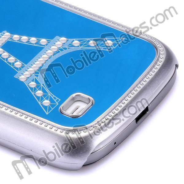 Diamond Eiffel Tower Aluminium Hard Cover Case for Samsung Galaxy S4 Mini i9190 3