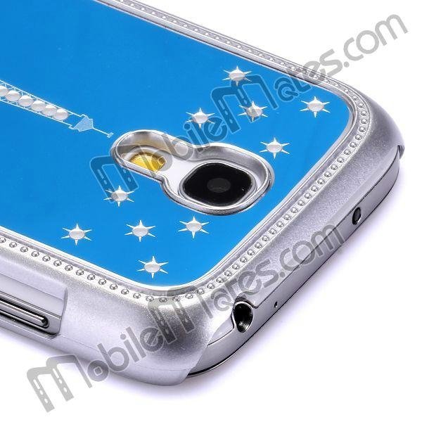Diamond Eiffel Tower Aluminium Hard Cover Case for Samsung Galaxy S4 Mini i9190 4