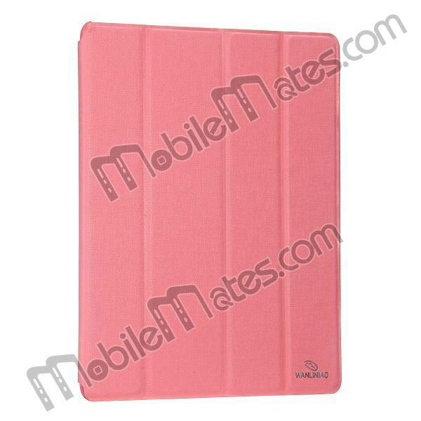 Wake Up/Sleep 4 Folds Side Leather Case for ipad 4 the New iPad iPad 2 2