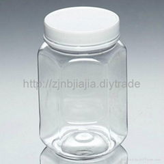 500g PET Plastic Food Storage Jars FD-3