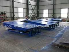 Stationary container loading and unloading dock ramp