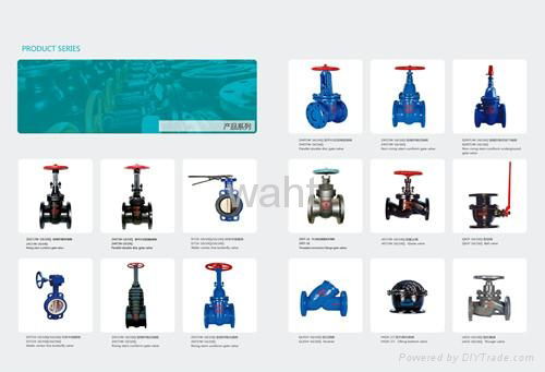 BS5163 rubber wedge gate valve/ 3